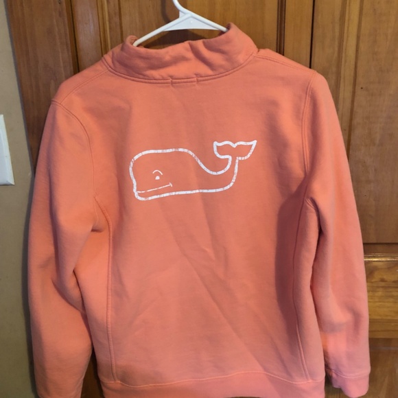 Vineyard Vines Women's Cowl Neck Sweater in Coral - Picture 2 of 3